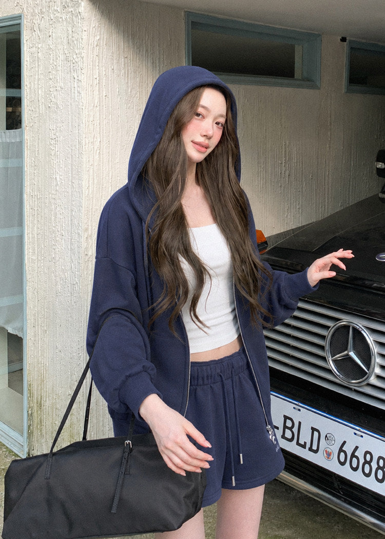 Midnight Roaming Embroidered Hoodie & Sweatpants Set - szxrfrp
