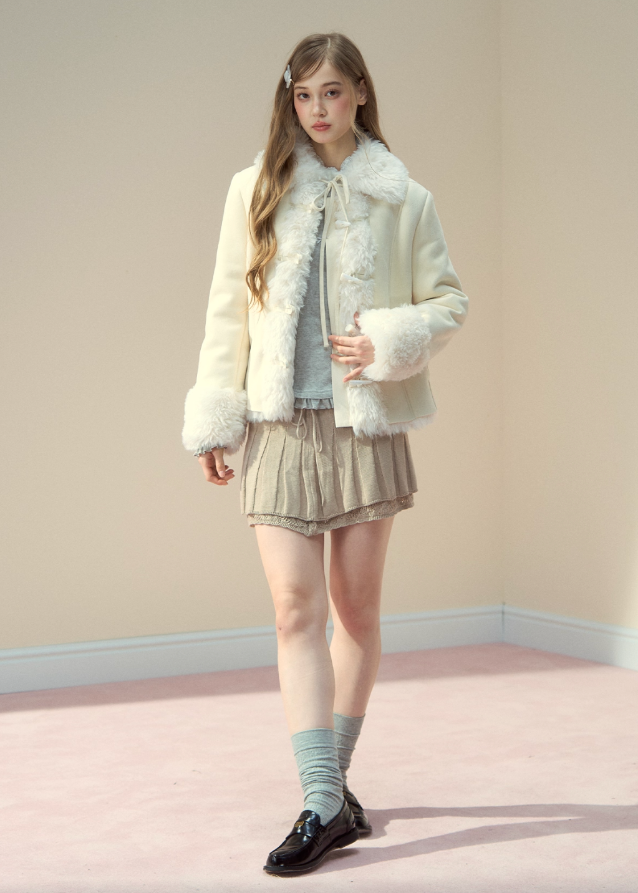 Warm Retro Lapel Fleece Jacket - szxrfrp